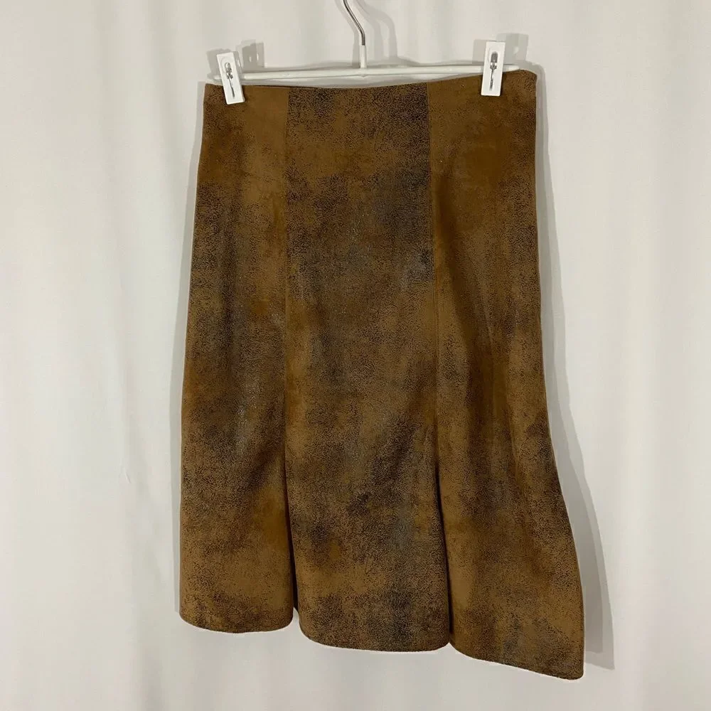 NWT Ranch Wear Faux Leather Skirt